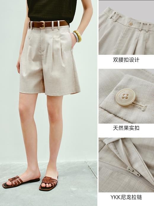 小男孩粘胶混纺褶裥短裤FB4523237 商品图4