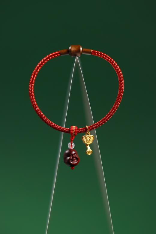 XYZT0496°禅意笑佛红绳手链 商品图1