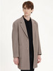 callisto卡其绵弹力羊毛中长款宽松风衣 ASFES032C KA 商品缩略图1
