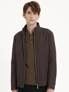 callisto咖色褶裥工艺棉服 FSFEP011C BR