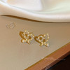 韩国东大门简约爱心珍珠耳钉女ins风气质耳环小众网红耳饰时尚配饰 商品缩略图2