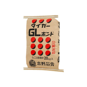 日本吉野石膏板GL工法粘结剂牛皮纸袋 20公斤包装タイガーGLボンド