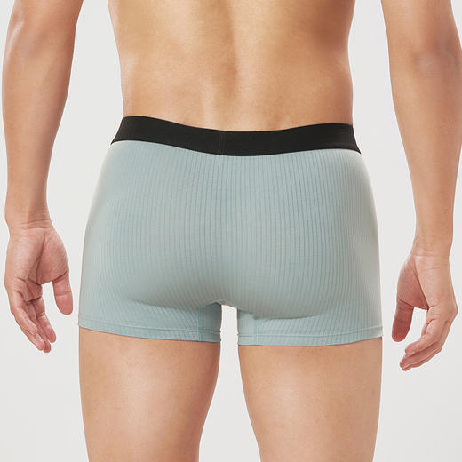 都市丽人都市锋尚简约基础50S棉抽针棉质平角男士内裤FK3CE5 商品图3