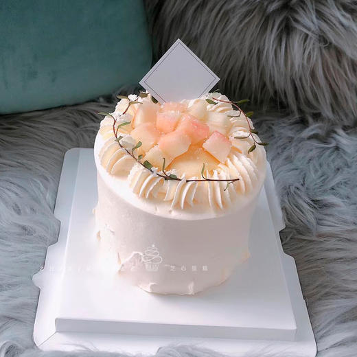 【生巧桃桃】夏日の甜心，“桃”你欢心 进口动物奶油蛋糕 商品图0