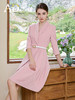 AD高端气质正装连衣裙OL通勤粉色西装裙百褶女夏季主持人演讲服装 商品缩略图0