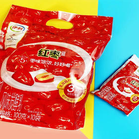 【9.9元/袋】（仅限盐山门店）伊利红枣味酸奶/原味酸奶100g*10（大包）