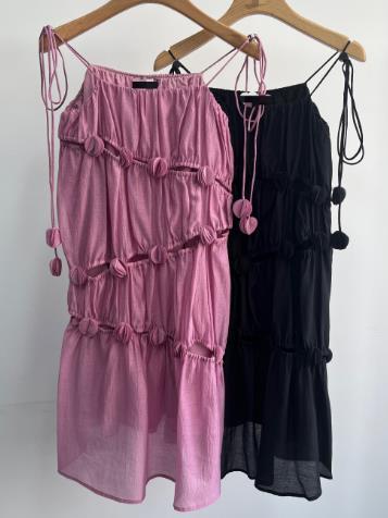 【门店同款】2023年夏季镂空立体花朵吊带裙 153550716 商品图0