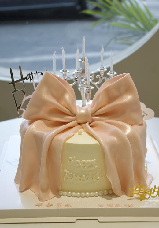 粉色翻糖蝴蝶结 商品图1