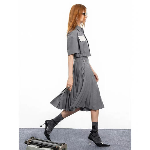 截短翻领外套 商品图4