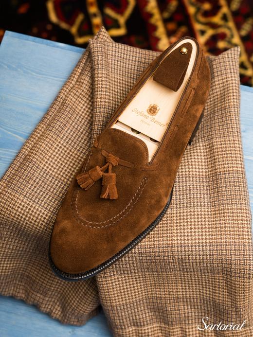 Stefano Bemer 浅棕麂皮乐福 商品图3