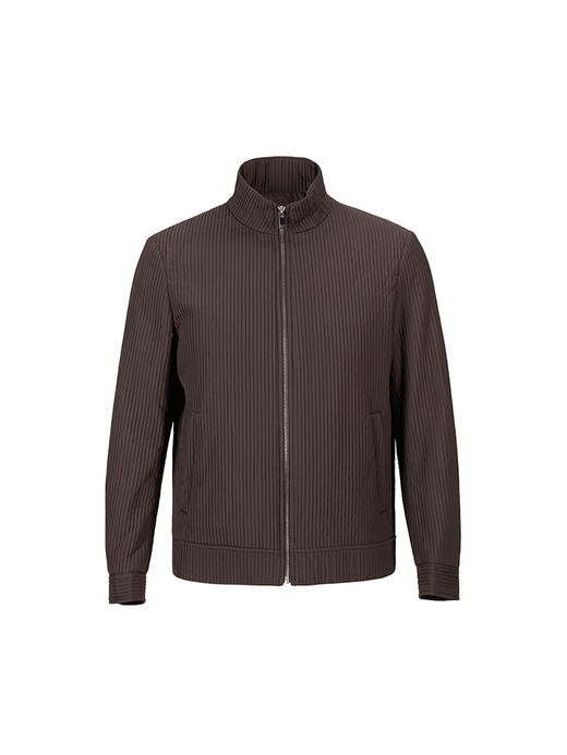 callisto咖色褶裥工艺棉服 FSFEP011C BR 商品图3