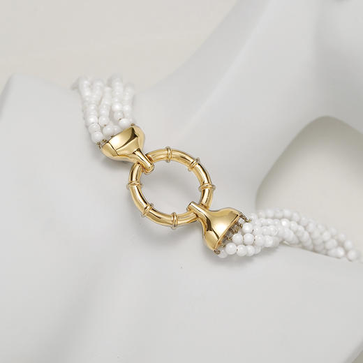 【韩雪同款】Retro Chic意大利复古时尚首饰 复古珠链项链（雅典白） 商品图1