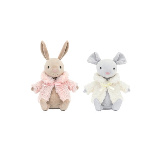 Jellycat 舒适外套小老鼠/兔子 17cm 商品图0