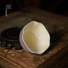 【问鼎钧瓷】鹅黄菱式主人方杯