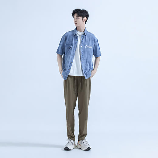 【断码清仓】HX 夏季休闲九分裤Z209320023101 商品图0