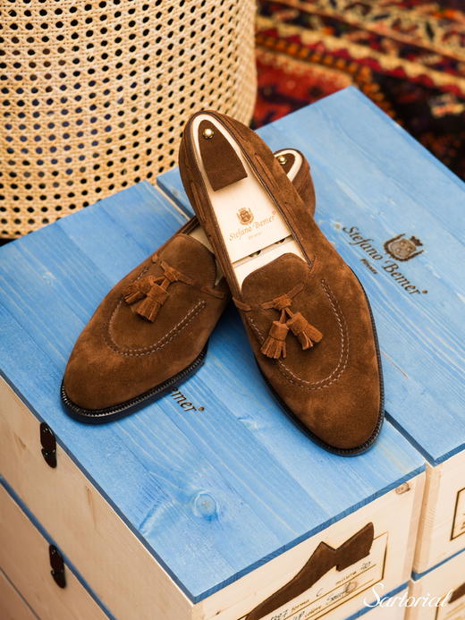 Stefano Bemer 浅棕麂皮乐福 商品图6