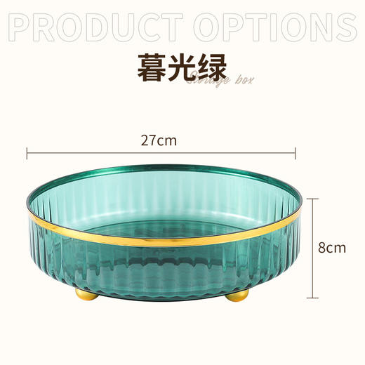 【厨房多功能旋转置物架】佐料调味品旋转收纳盒 客厅桌面化妆品整理架 大容量开放式空间 360°旋转轻松取物 甄选材质高级透感 商品图7