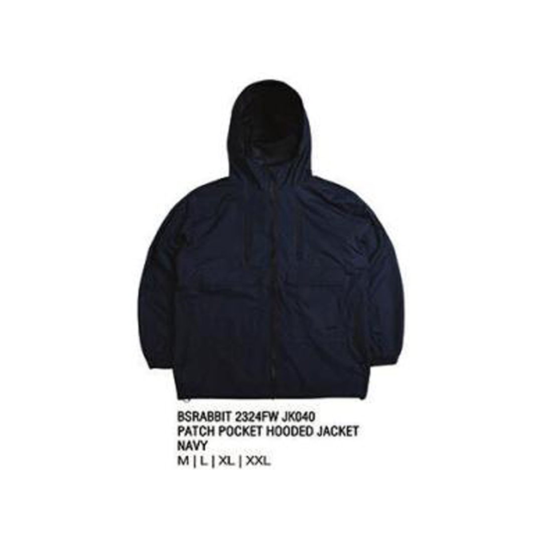 BSRABBIT 23-24 【JK040】 PATCH POCKET HOODED JACKET  NAVY  L