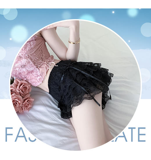 【五层蕾丝纯欲安全裤】防走光可外穿 夏季冰丝南瓜裤 遮挡三角区打底短裤 清透雪纺仙气飘飘 手感顺滑轻肤 商品图1