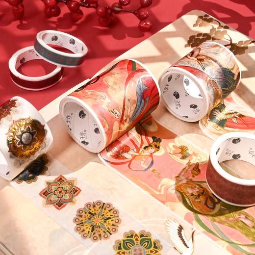 敦煌贴纸手帐本古风国潮手帐礼盒一整套复古手账本贴纸学生礼物 商品图6