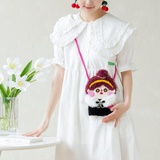 苏苏姐家逗趣手机包手工编织自制diy钩针包包材料包毛线团打发时间 商品图2