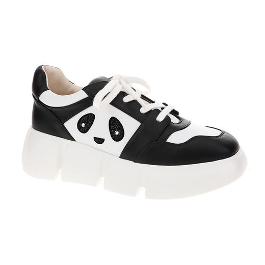 sheme国宝小白系列撞色拼接熊猫烫钻点缀休闲时尚男女同款运动鞋可定制 商品图4