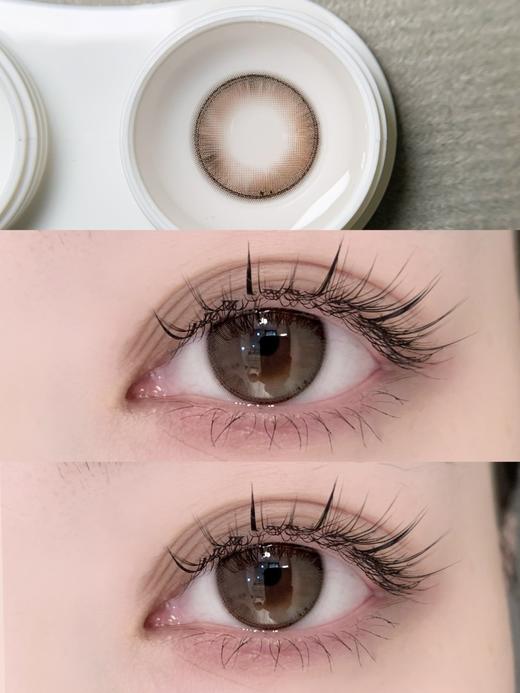 annakelly 荧光泡泡 好甜的棕色 半年抛 14.2mm 含硅水凝胶 商品图3