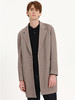callisto卡其绵弹力羊毛中长款宽松风衣 ASFES032C KA 商品缩略图0