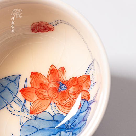 【问鼎钧瓷】鹅黄青花灵韵主人杯 商品图2