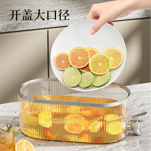 「四款配色！5.3L大容量」冰箱冷水壶带龙头家用凉水壶大容量饮料桶耐高温防摔冷泡壶果汁壶餐饮用具 商品图2