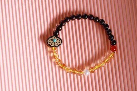 XYZT0534°紫檀水晶手链手串 商品图0