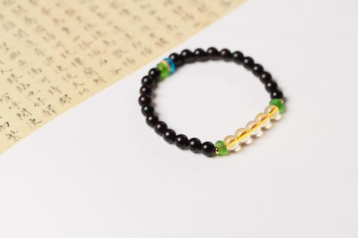 XYZT0514°晴动紫檀水晶手链手串 商品图3