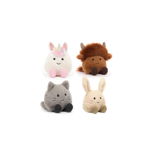 Jellycat Jellycat 俏皮小兔/小猫/高地牛/独角兽 10cm 商品图0