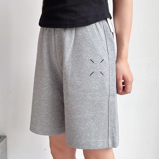 活力满满ins马吉风松紧腰阔腿五分中裤夏季纯色休闲卫裤 商品图3