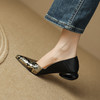 时尚气质，粗跟低跟蛇皮单鞋LD-6376 商品缩略图5