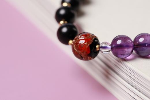 ZGT0092°黑檀|紫水晶手链手串 商品图3