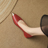 时尚气质，粗跟铁头单鞋LD-6377 商品缩略图2