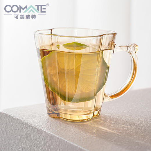 可美瑞特 1500毫升琥珀色高硼六角水壶+6个梅花把杯套装 商品图5