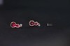 红宝石葫芦耳钉 商品缩略图0