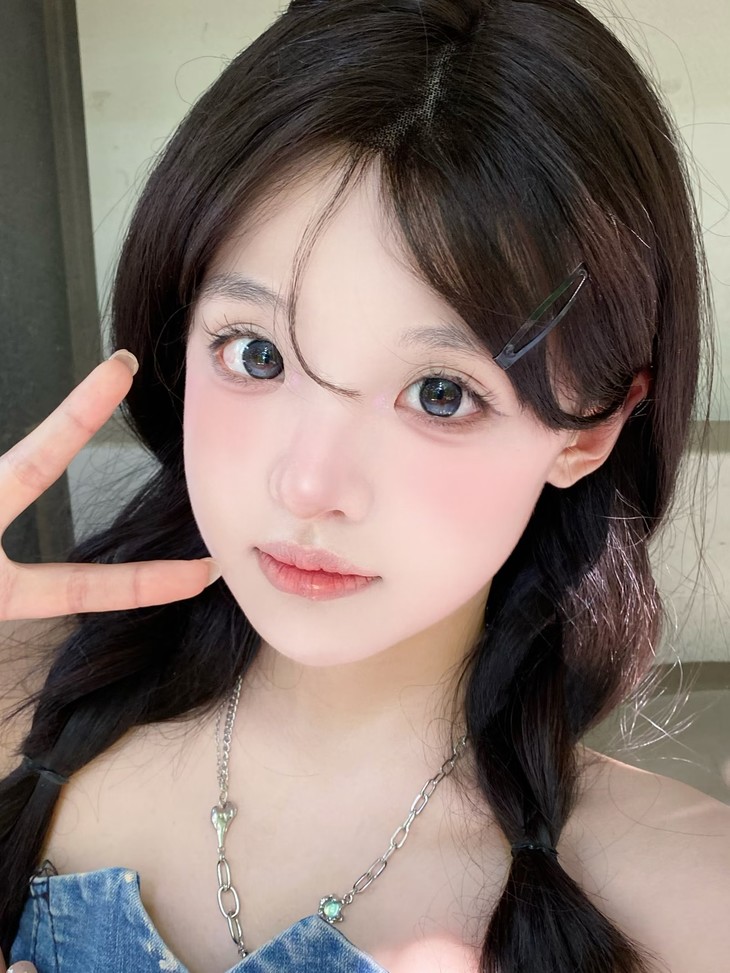 RUNACO美瞳 年抛隐形眼镜 小椰球 14.2mm 1副/2片 左右度数可不同 - VVCON美瞳商城