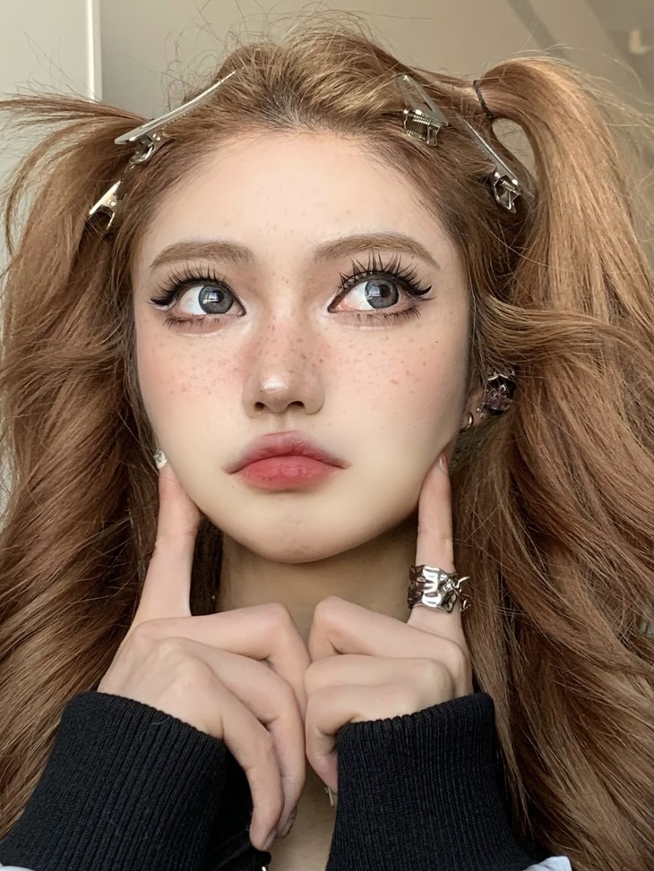 RUNACO美瞳 年抛隐形眼镜 美式奶油 14.2mm 1副/2片 左右度数可不同-VVCON美瞳商城16