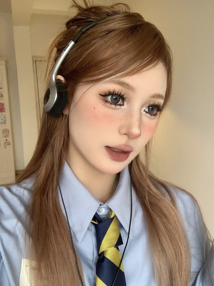 RUNACO美瞳 年抛隐形眼镜 美式奶油 14.2mm 1副/2片 左右度数可不同-VVCON美瞳商城22
