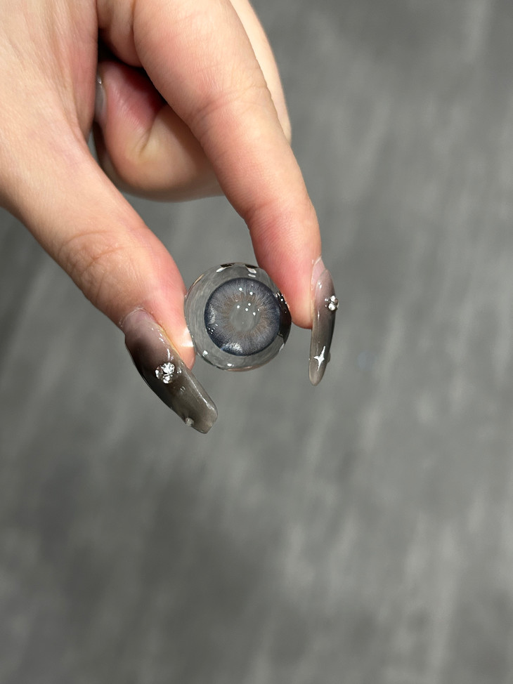 RUNACO美瞳 年抛隐形眼镜 美式奶油 14.2mm 1副/2片 左右度数可不同-VVCON美瞳商城5