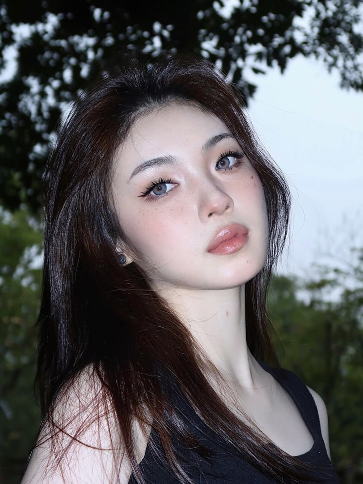 RUNACO美瞳 年抛隐形眼镜 美式奶油 14.2mm 1副/2片 左右度数可不同-VVCON美瞳商城17
