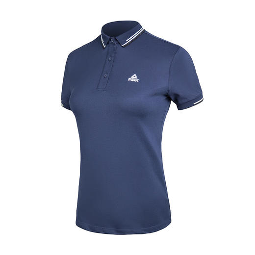 匹克夏季匹克女士Polo衫短袖休闲翻领运动t恤女款户外跑步女上衣TF69190 商品图3