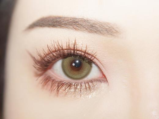 Leenscolor旗下 ·香菜棕绿&蓝色烟火 · 14.5mm白狮参考着色中大直径  年抛美瞳  2片 商品图8