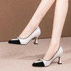 细跟尖头气质单鞋，不累脚拼色职业工作鞋HY-H3180 商品缩略图2