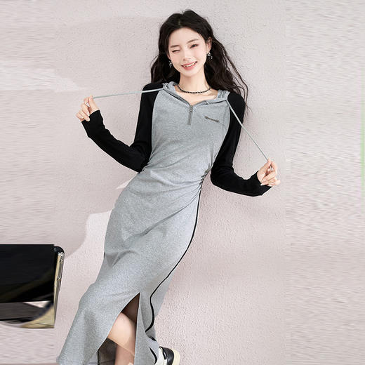 西遇小众纯色休闲长裤女新款通勤百搭阔腿裤子女V1731994 商品图0