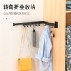【免打孔晾衣杆晾衣架】 太空铝隐藏壁挂式折叠 浴室阳台可收缩挂衣服 拜托局限自由晾晒  商品缩略图2