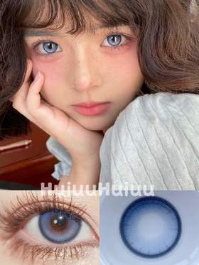 【大直径】Leenscolor-蓝色烟火-14.5mm【年抛 度数0-1000度 含525/575】